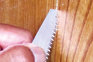 Panel piercing fore-blade